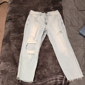 MUST BUNDLE - Hollister Light Blue Ripped Boyfriend Jeans